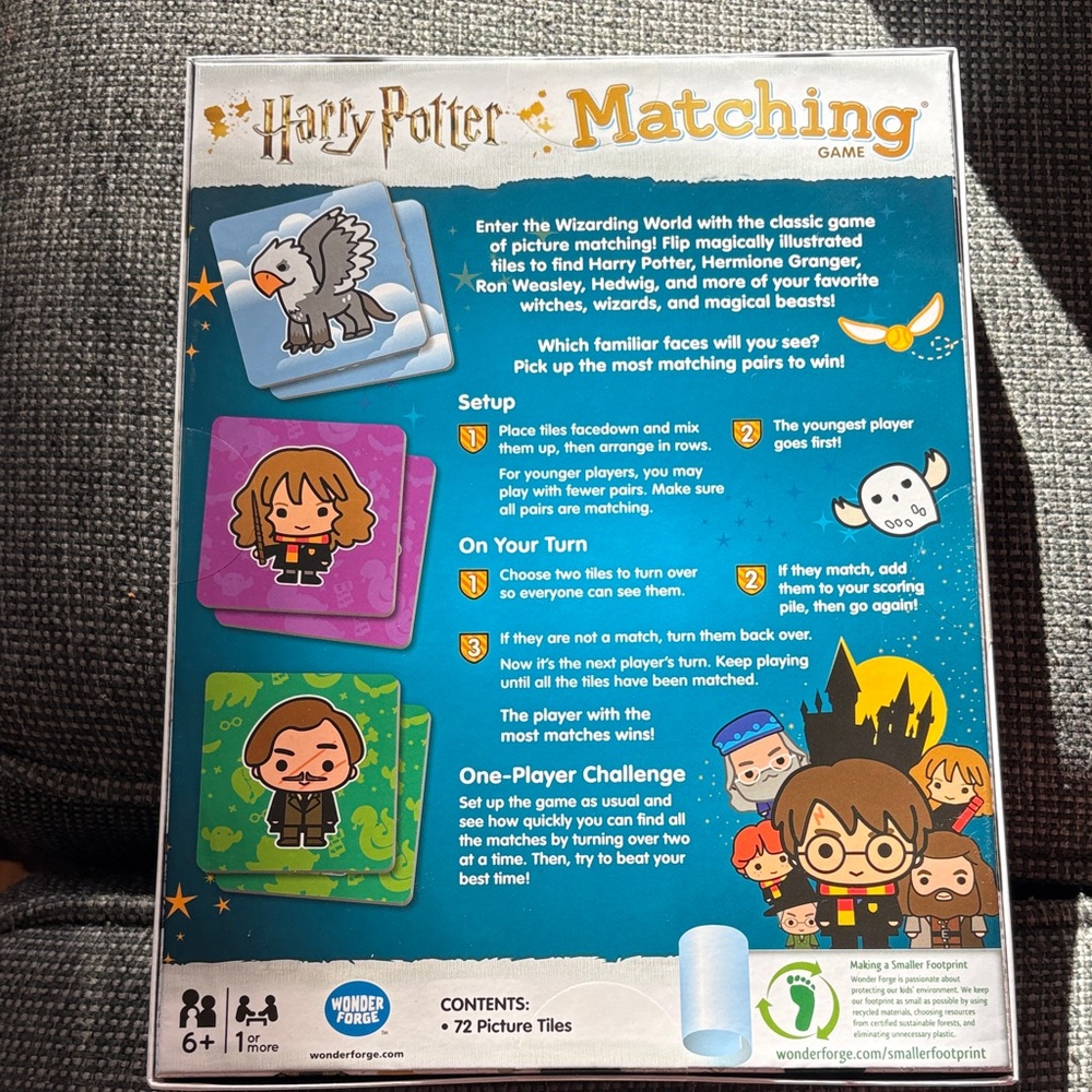 NEW - Harry Potter Matching Game by - Multicolor - Picture 3 of 5